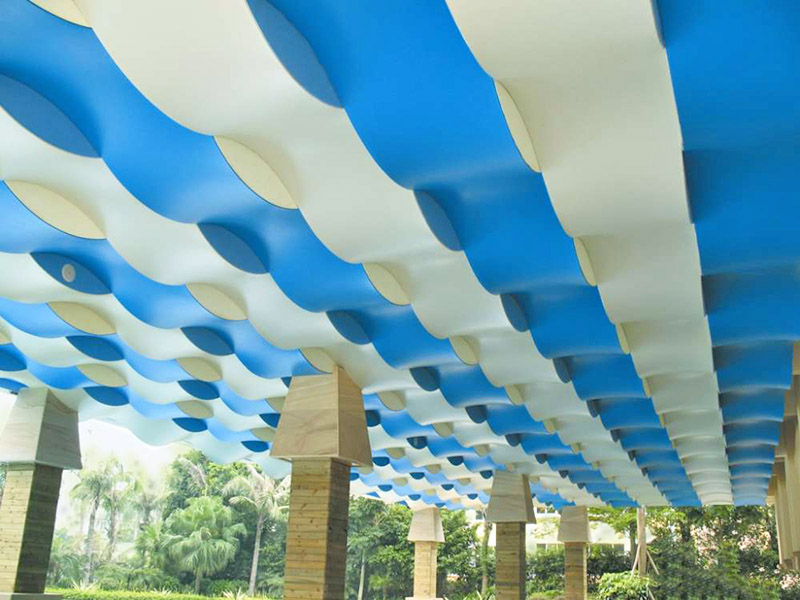 膜結構廣場景觀彩膜